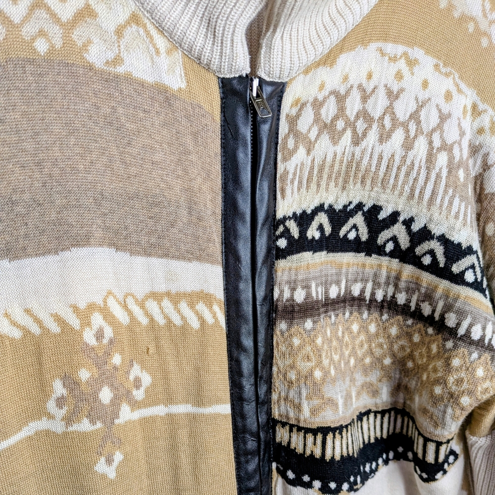 Chacok Meribel Zip Cardigan Sweater Women’s Size 1 Wool Blend Made in France - Picture 4 of 8